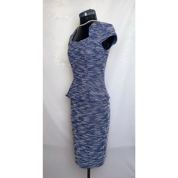 VFShow VFemage Blue Pencil Dress Size XS NWT - Picture 3 of 5